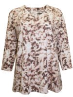 PINK Pure Cotton Tie Dye 3/4 Sleeve Top Size 12 - 16 - Image 4