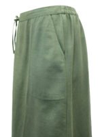 KHAKI Linen Blend Midi Skirt Size 16 - 28 - Image 4