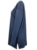 NAVY Supima Cotton Long Sleeve Tunic Size 10 - 26 - Image 4