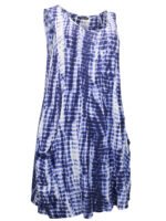 Originals BLUE Tie Dye Stretch Swing Tunic Dress Size 18 - 28 - Image 4