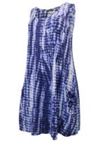 Originals BLUE Tie Dye Stretch Swing Tunic Dress Size 18 - 28 - Image 5