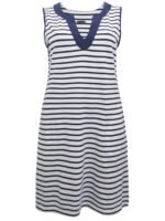 NAVY Pure Cotton Sleeveless Striped Dress Size 10 - 30 - Image 7