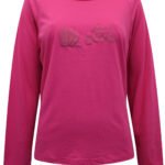 PINK Cotton Rich Embossed 'Feel Good' Slogan Long Sleeve Top Size 10 -28