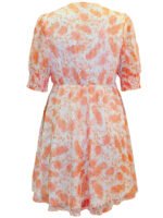 PEACH Paisley Print Skater Dress With Lurex Size 20 -32 - Image 3