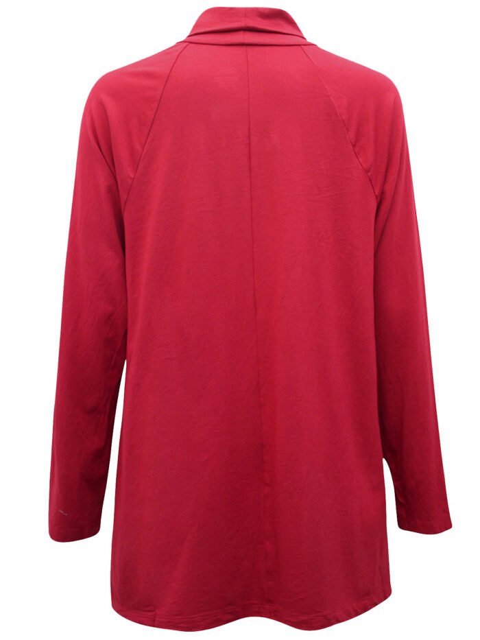 RED Modal Blend Turtle Neck Top Size 10 - 16 - Image 4