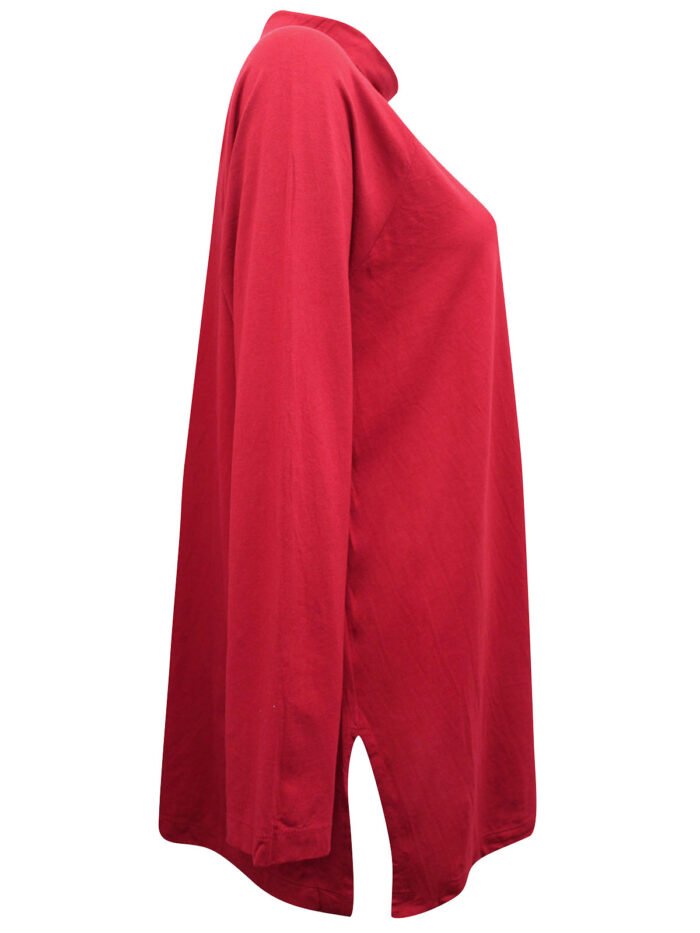 RED Modal Blend Turtle Neck Top Size 10 - 16 - Image 5