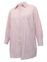 PINK Cotton Rich Longline Blouse Size 16 - 34 - Image 2