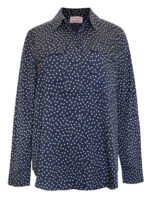 NAVY Polka Dot Print Pocket Blouse Size 14 - 20 - Image 2