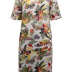 MULTI Pure Cotton Tropical Print Shift Dress Size 12 - 28