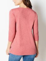 ROSE-PINK Pure Cotton Crochet Trim Top Size 10 - 18 - Image 6