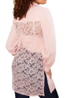 PINK Cotton Rich Longline Blouse Size 16 - 34 - Image 7