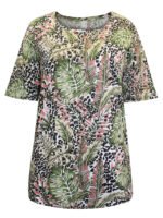 MULTI Pure Cotton Tropical Print T-Shirt Size 12 - 24