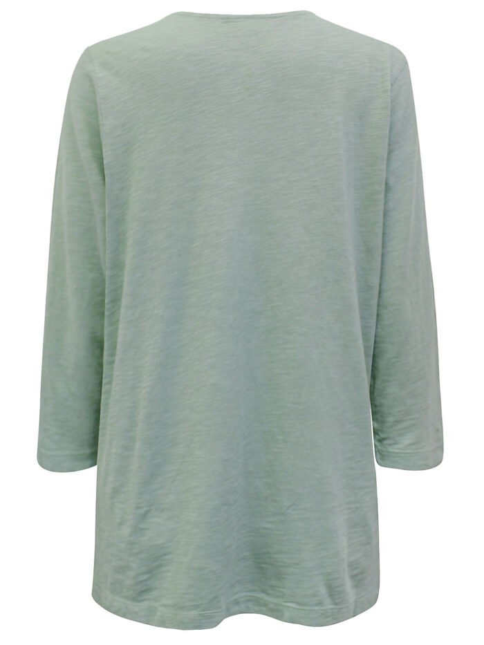 SAGE Pure Cotton Crochet Trim Top Size 10 - 26 - Image 3