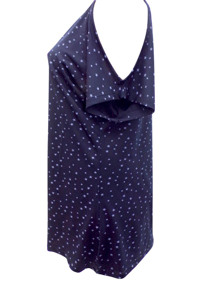 NAVY Tiny Star Print Cutout Shoulder Jersey Tunic Size 16 - Image 4