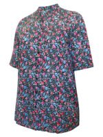 NAVY Floral Print Short Sleeve Blouse Size 16 - 22 - Image 3