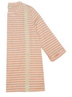 PEACH Sunset Cotton 3/4 Sleeve Lace Insert Top Size 12 - 26 - Image 5