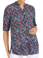 NAVY Floral Print Short Sleeve Blouse Size 16 - 22