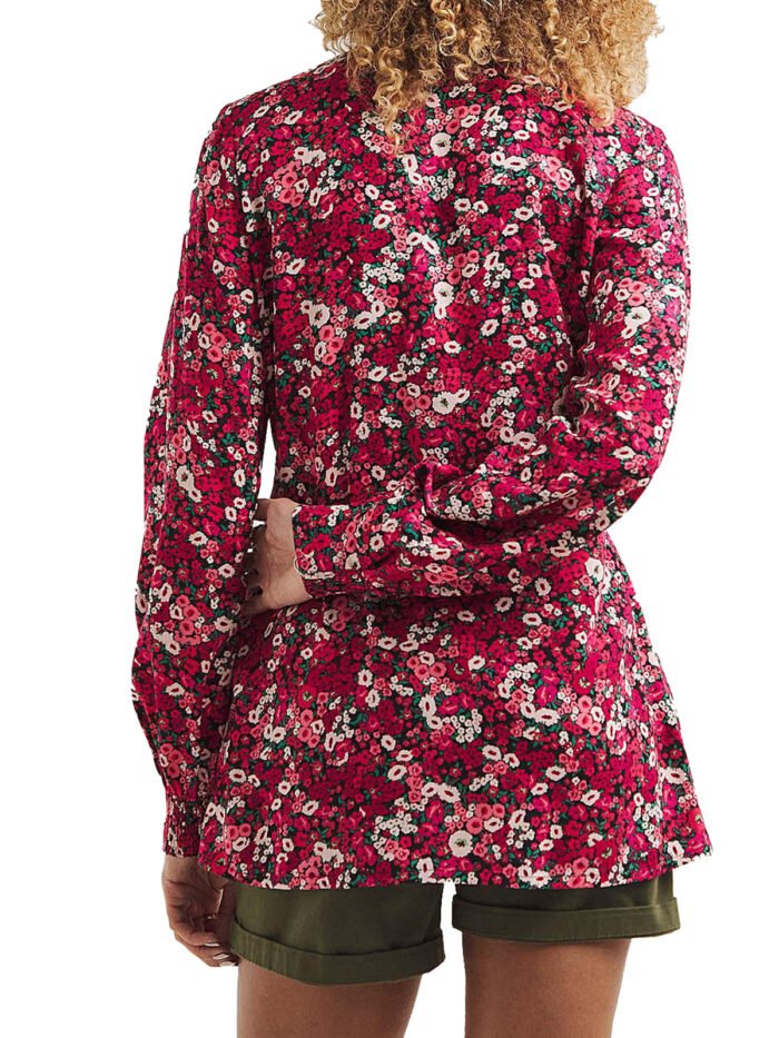 PINK Ditsy Floral Shirred Detail Button Front Blouse Size 20 - 30 - Image 5