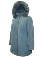 PETROL Faux Fur Hood Padded Jacket Size 10 - 28 - Image 2