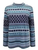 NAVY Printed High Neck Long Sleeve Top Size 16 - 30