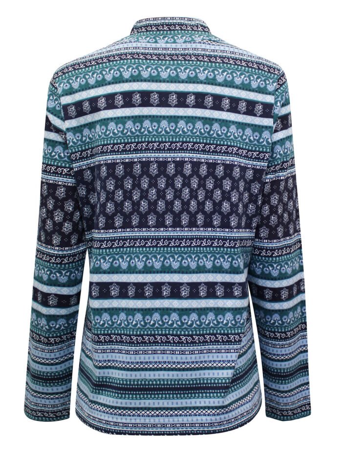 NAVY Printed High Neck Long Sleeve Top Size 16 - 30 - Image 3