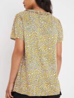 OCHRE Ruffle Trim Printed Blouse Size 12 - 22 - Image 6