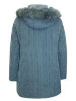PETROL Faux Fur Hood Padded Jacket Size 10 - 28 - Image 6