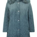 PETROL Faux Fur Hood Padded Jacket Size 10 - 28