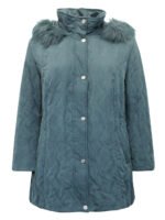 PETROL Faux Fur Hood Padded Jacket Size 10 - 28