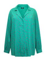 GREEN Spot Print Viscose Shirt  Size 24 - 30 - Image 2