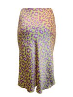 LIME Animal Pull On Premium Satin Midi Skirt Size 16-32 - Image 3