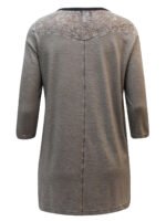 LATTE Pure Cotton Strap Detail Embellished Slogan Top Size 16-36 - Image 4