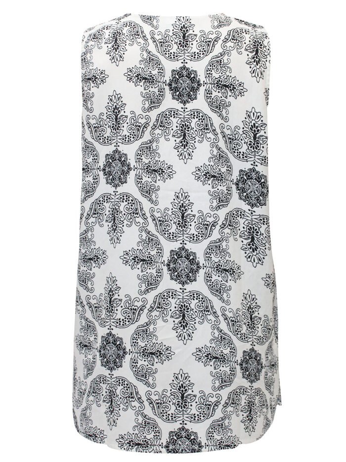 IVORY Georgette Tunic Tank Size 16 - 40 - Image 3