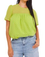 LIME Dobby Boxy Blouse Size 18 - 28