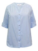 LIGHT-BLUE Button Down Blouse Size 18 - 30 - Image 2