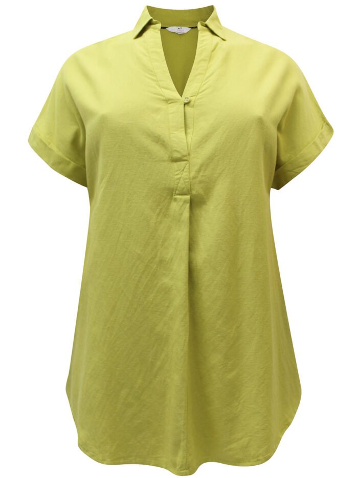 LIME Linen Blend Tunic Size 14 - 30 - Image 1