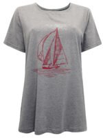 GREY Pure Cotton Sailing Boat T-Shirt Size 14 - 28