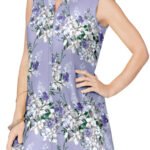 LILAC Sleeveless Romantic Rose Button Down Tunic Shirt Size 14 - 34