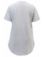 GREY Cotton Rich Rose Heart Print Top Size 18 -24 - Image 3