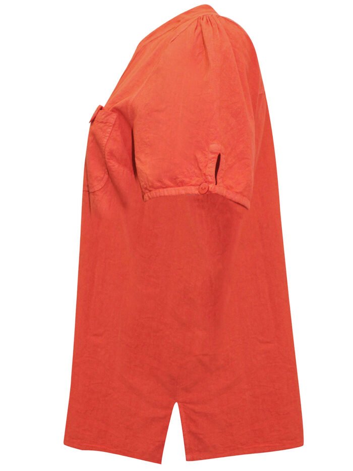 ORANGE Pure Cotton Button Through Top & Pull On Trouser Size 16 - 38 - Image 6