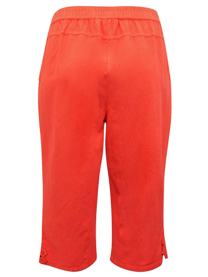 ORANGE Pure Cotton Button Through Top & Pull On Trouser Size 16 - 38 - Image 9