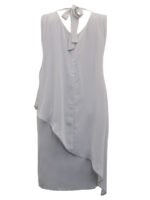 GREY Bead Embellished Tiered Chiffon Dress Size 20 - 28 - Image 3