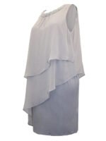 GREY Bead Embellished Tiered Chiffon Dress Size 20 - 28 - Image 5
