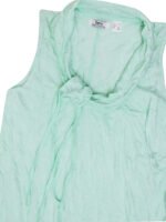 LIGHT-GREEN Tie Cowl Neck Crushed Layering Tunic Vest Size 10-32 - Image 5