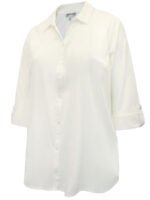 IVORY 3Q Sleeve Opaque Crepe Timeless Blouse Size 20 - 38 - Image 7