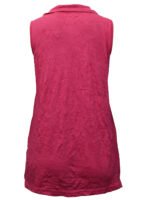 LIGHT-PINK Sleeveless Cowl Neck Button Top Size 10 - 24 - Image 3