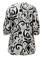 IVORY Contrast Embroidered Tassel Tie Top Size 16 -26 - Image 3